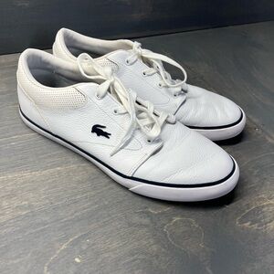 Lacoste White Leather Sneakers